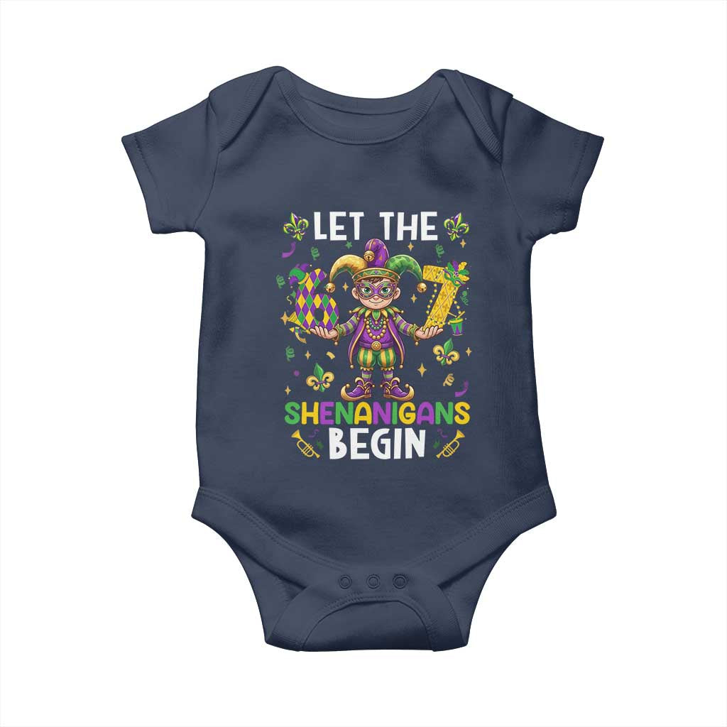 Let The 67 Shenanigans Begin Baby Onesie Six Seven Meme Mardi Gras