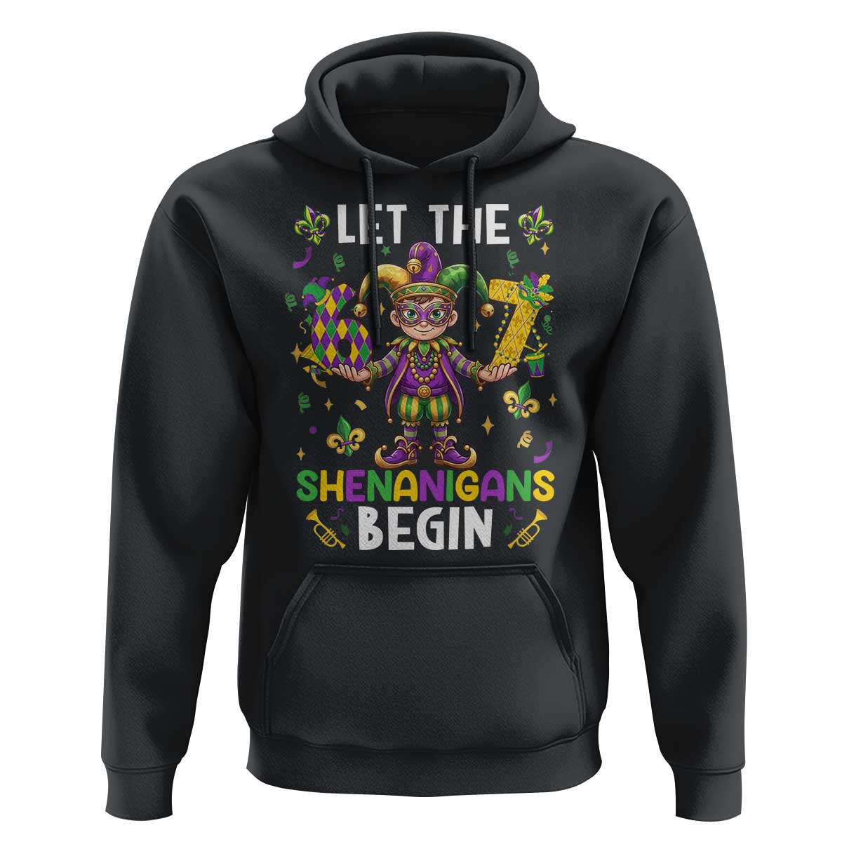 Let The 67 Shenanigans Begin Hoodie Six Seven Meme Mardi Gras