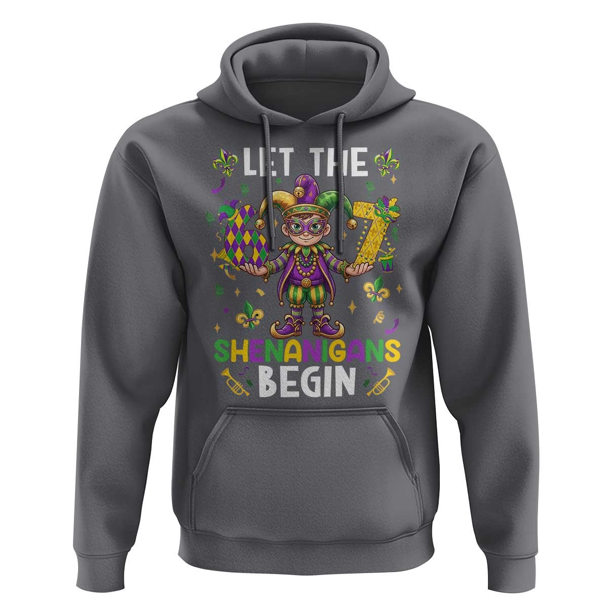 Let The 67 Shenanigans Begin Hoodie Six Seven Meme Mardi Gras