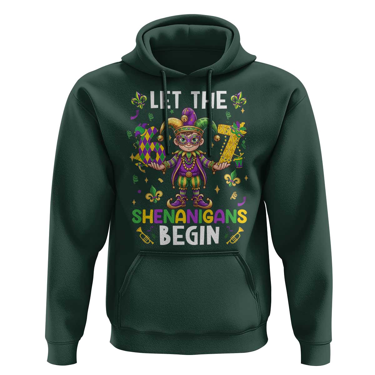 Let The 67 Shenanigans Begin Hoodie Six Seven Meme Mardi Gras