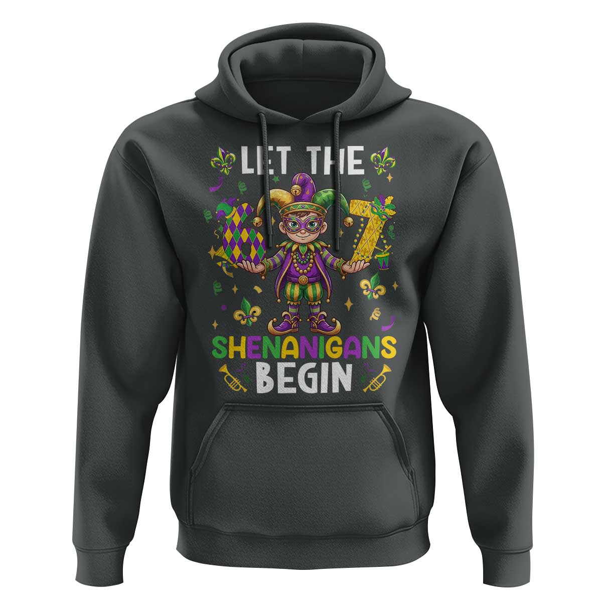 Let The 67 Shenanigans Begin Hoodie Six Seven Meme Mardi Gras