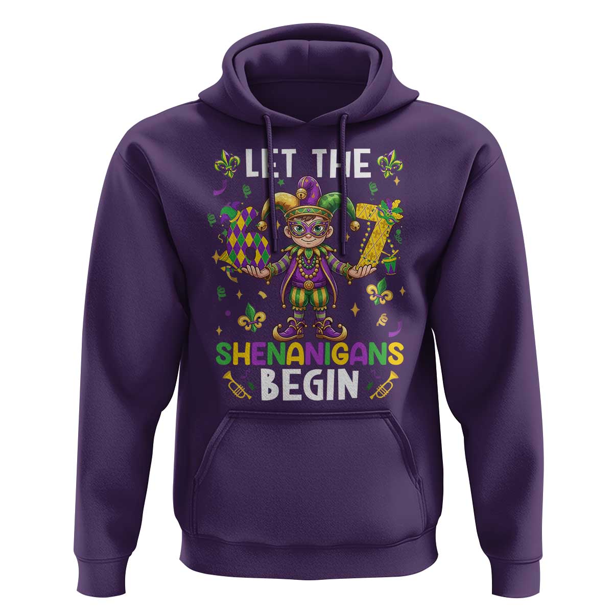 Let The 67 Shenanigans Begin Hoodie Six Seven Meme Mardi Gras
