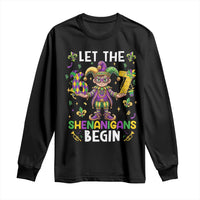 Let The 67 Shenanigans Begin Long Sleeve Shirt Six Seven Meme Mardi Gras