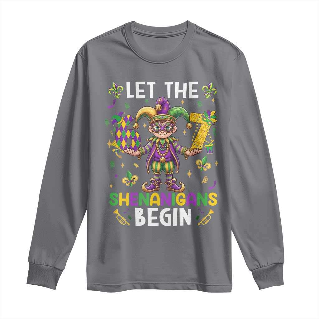 Let The 67 Shenanigans Begin Long Sleeve Shirt Six Seven Meme Mardi Gras