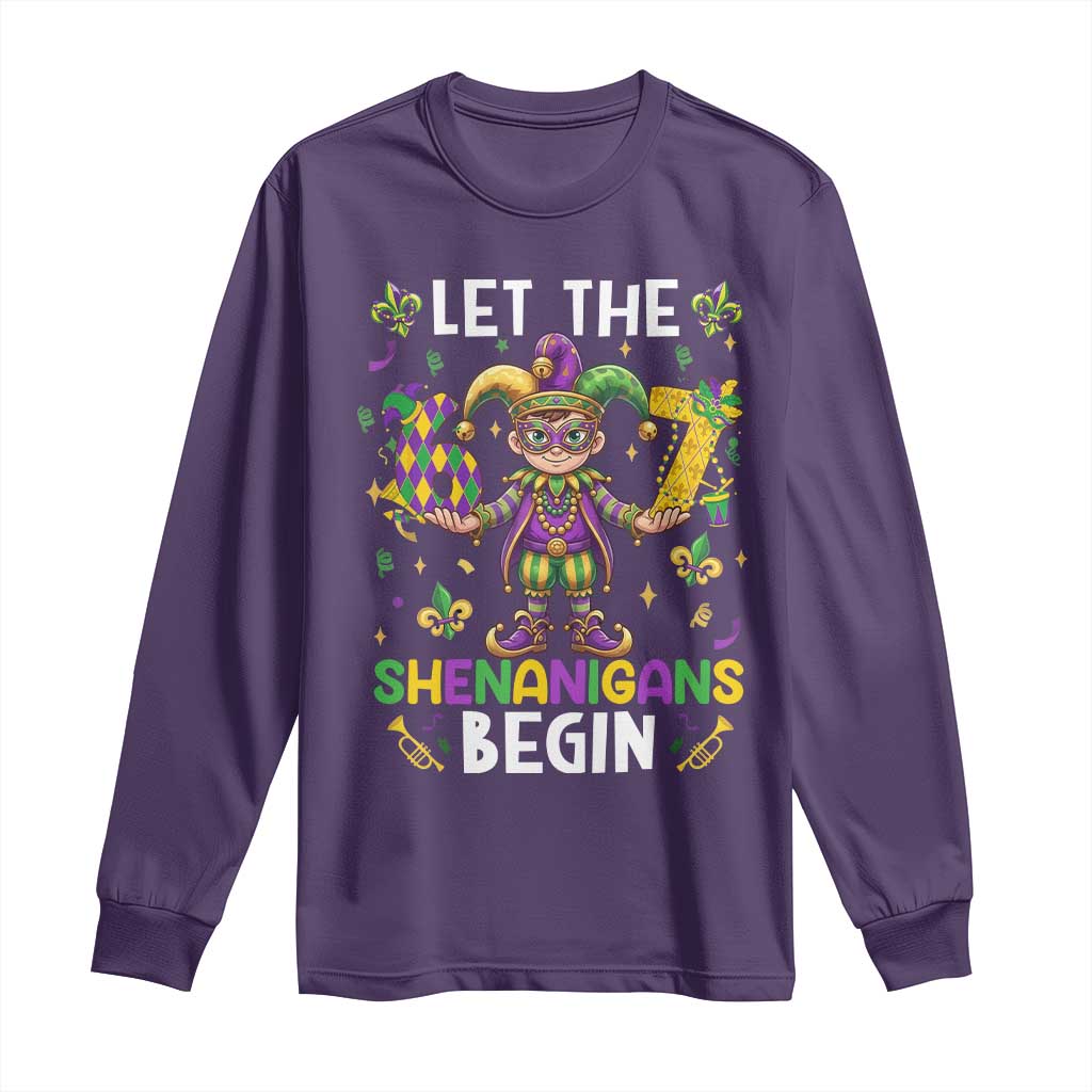 Let The 67 Shenanigans Begin Long Sleeve Shirt Six Seven Meme Mardi Gras
