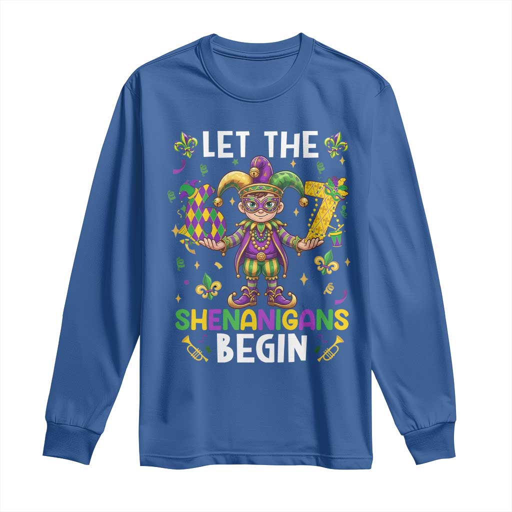 Let The 67 Shenanigans Begin Long Sleeve Shirt Six Seven Meme Mardi Gras