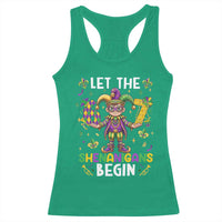 Let The 67 Shenanigans Begin Racerback Tank Top Six Seven Meme Mardi Gras