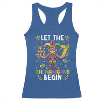 Let The 67 Shenanigans Begin Racerback Tank Top Six Seven Meme Mardi Gras
