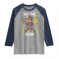 Let The 67 Shenanigans Begin Raglan Shirt Six Seven Meme Mardi Gras