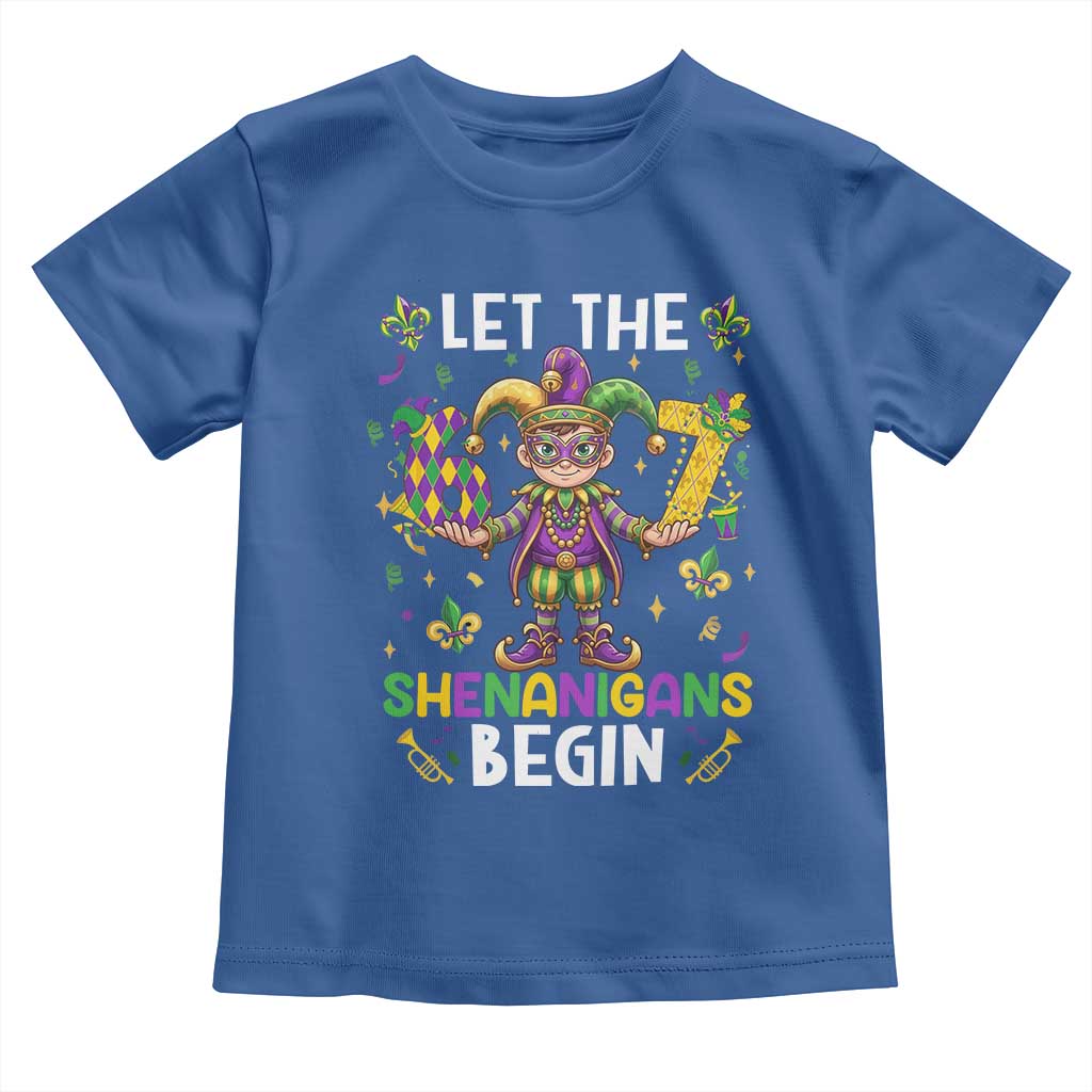 Let The 67 Shenanigans Begin Toddler T Shirt Six Seven Meme Mardi Gras