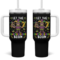 Let The 67 Shenanigans Begin Tumbler With Handle Six Seven Meme Mardi Gras