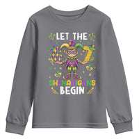 Let The 67 Shenanigans Begin Youth Sweatshirt Six Seven Meme Mardi Gras