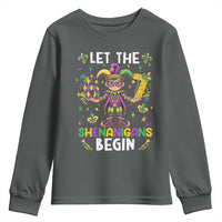 Let The 67 Shenanigans Begin Youth Sweatshirt Six Seven Meme Mardi Gras