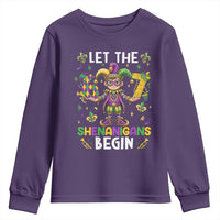 Let The 67 Shenanigans Begin Youth Sweatshirt Six Seven Meme Mardi Gras