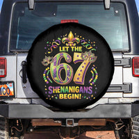 Mardi Gras Six Seven Spare Tire Cover Let The 67 Shenanigans Begin