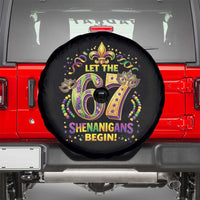 Mardi Gras Six Seven Spare Tire Cover Let The 67 Shenanigans Begin