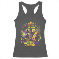 Mardi Gras Six Seven Racerback Tank Top Let The 67 Shenanigans Begin