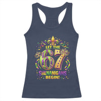 Mardi Gras Six Seven Racerback Tank Top Let The 67 Shenanigans Begin