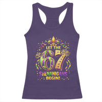 Mardi Gras Six Seven Racerback Tank Top Let The 67 Shenanigans Begin