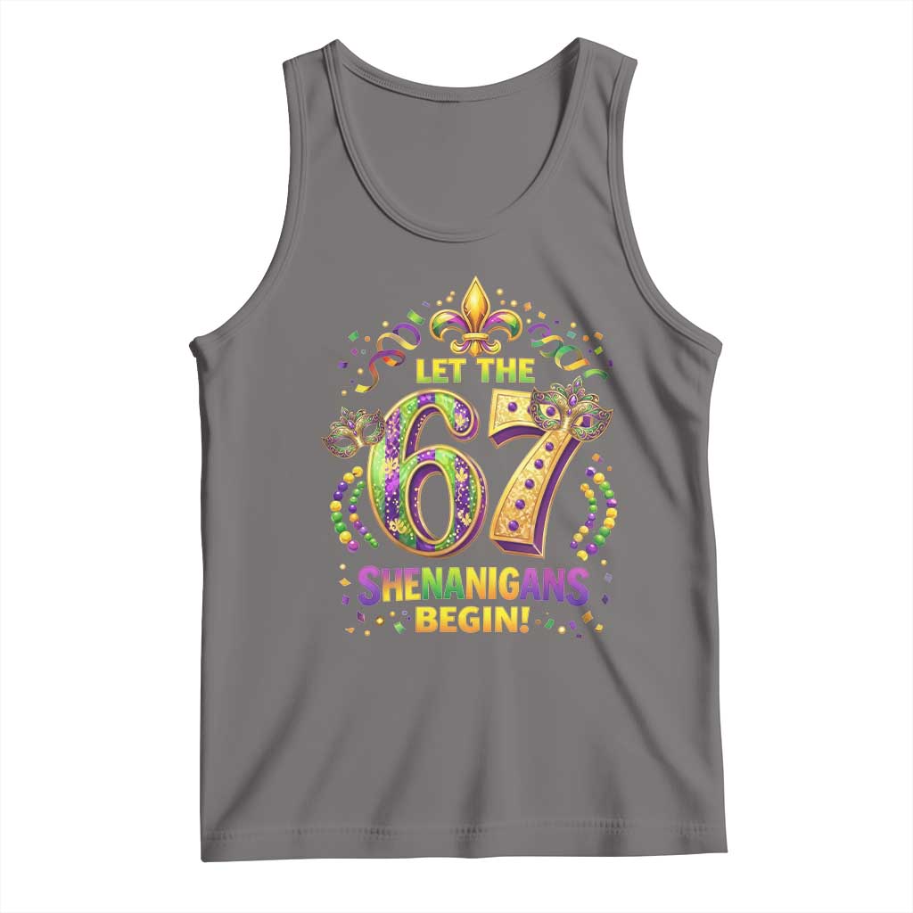 Mardi Gras Six Seven Tank Top Let The 67 Shenanigans Begin