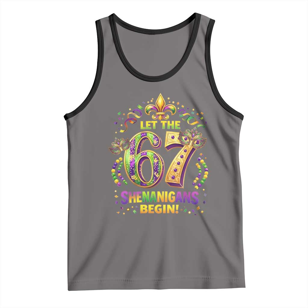 Mardi Gras Six Seven Tank Top Let The 67 Shenanigans Begin
