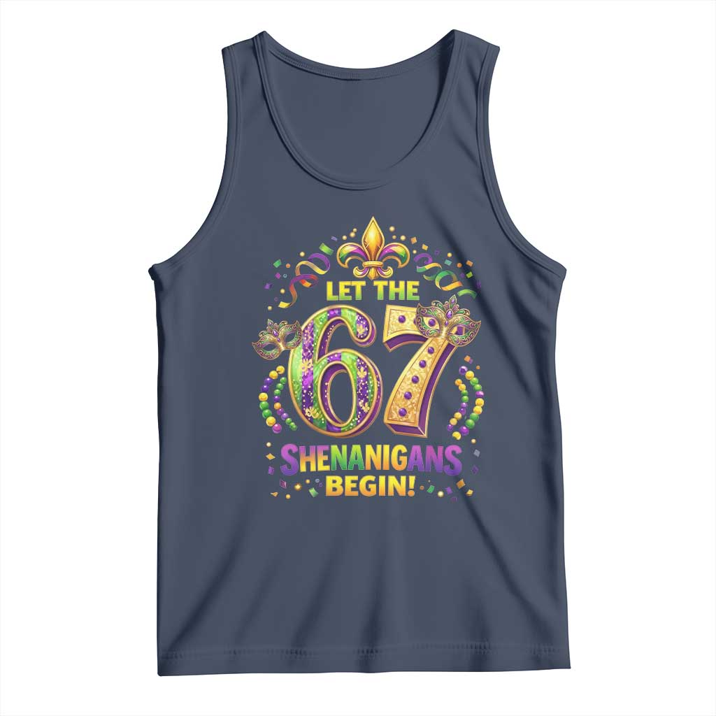 Mardi Gras Six Seven Tank Top Let The 67 Shenanigans Begin