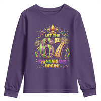 Mardi Gras Six Seven Youth Sweatshirt Let The 67 Shenanigans Begin