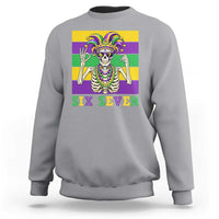 Funny Mardi Gras Skeleton Sweatshirt Six Seven Meme