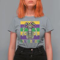 Funny Mardi Gras Skeleton T Shirt For Women Six Seven Meme
