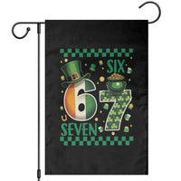 Funny St Patricks Six Seven Garden Flag Gen Z Irish Gift
