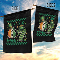 Funny St Patricks Six Seven Garden Flag Gen Z Irish Gift