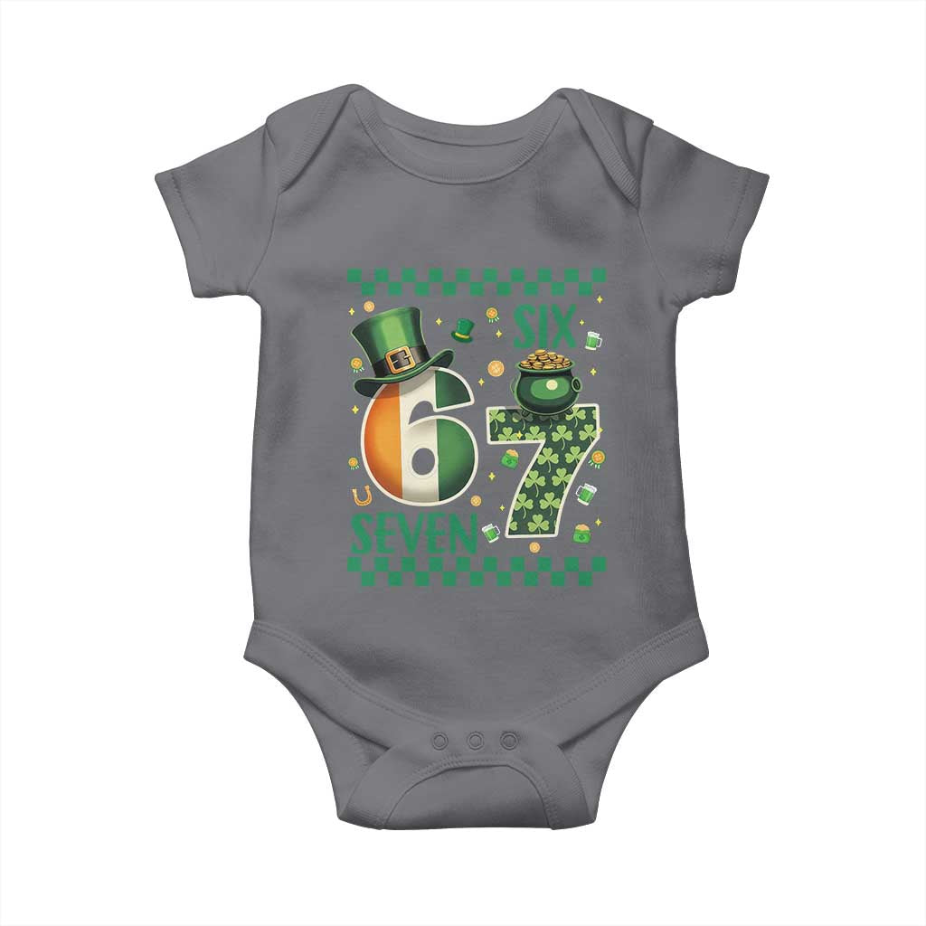 Funny St Patricks Six Seven Baby Onesie Gen Z Irish Gift