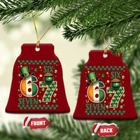 Funny St Patricks Six Seven Ceramic Ornament Gen Z Irish Gift