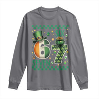Funny St Patricks Six Seven Long Sleeve Shirt Gen Z Irish Gift