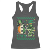 Funny St Patricks Six Seven Racerback Tank Top Gen Z Irish Gift