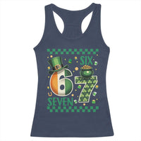 Funny St Patricks Six Seven Racerback Tank Top Gen Z Irish Gift