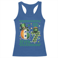 Funny St Patricks Six Seven Racerback Tank Top Gen Z Irish Gift