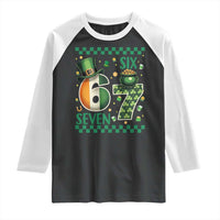 Funny St Patricks Six Seven Raglan Shirt Gen Z Irish Gift