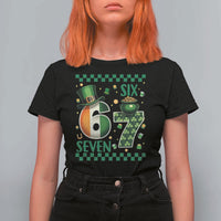 Funny St Patricks Six Seven T Shirt For Women Gen Z Irish Gift