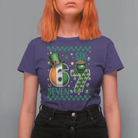 Funny St Patricks Six Seven T Shirt For Women Gen Z Irish Gift