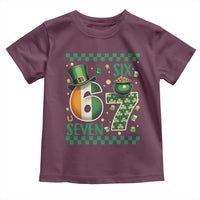 Funny St Patricks Six Seven Toddler T Shirt Gen Z Irish Gift