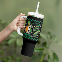 Funny St Patricks Six Seven Tumbler With Handle Gen Z Irish Gift