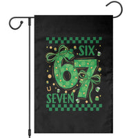 Funny St Patricks Day Garden Flag Six Seven Meme Irish Gag Gift