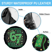 Funny St Patricks Day Spare Tire Cover Six Seven Meme Irish Gag Gift