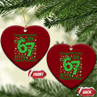 Funny St Patricks Day Ceramic Ornament Six Seven Meme Irish Gag Gift