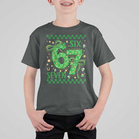 Funny St Patricks Day T Shirt For Kid Six Seven Meme Irish Gag Gift