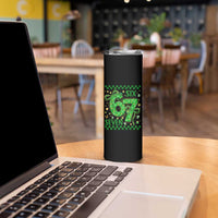 Funny St Patricks Day Skinny Tumbler Six Seven Meme Irish Gag Gift