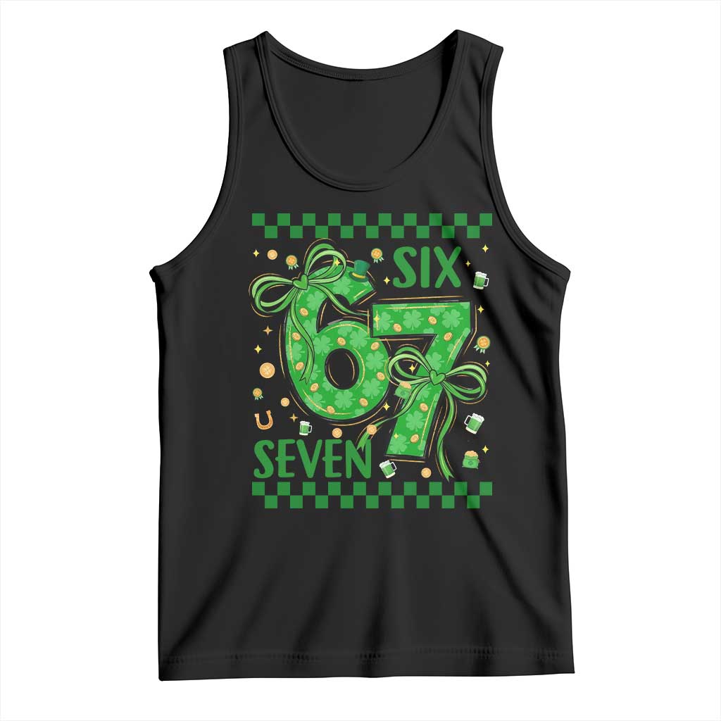 Funny St Patricks Day Tank Top Six Seven Meme Irish Gag Gift
