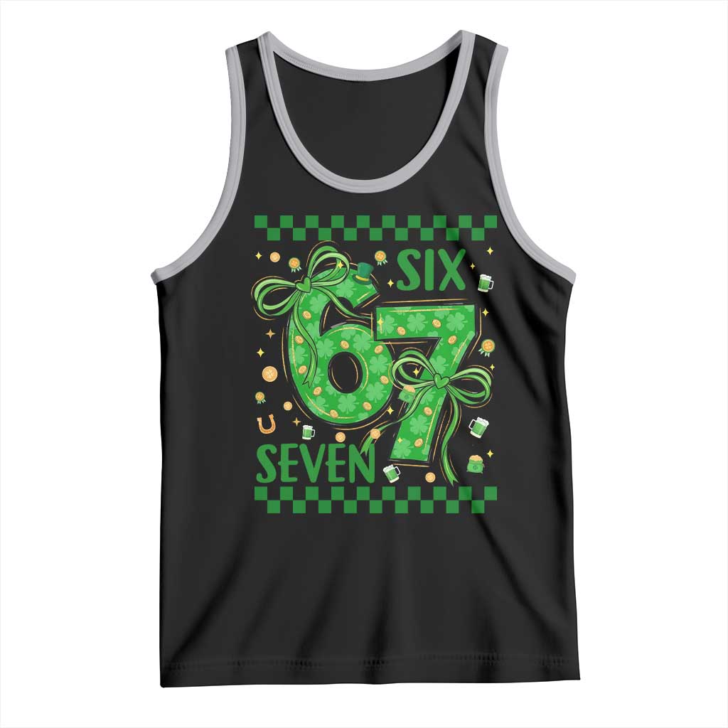 Funny St Patricks Day Tank Top Six Seven Meme Irish Gag Gift