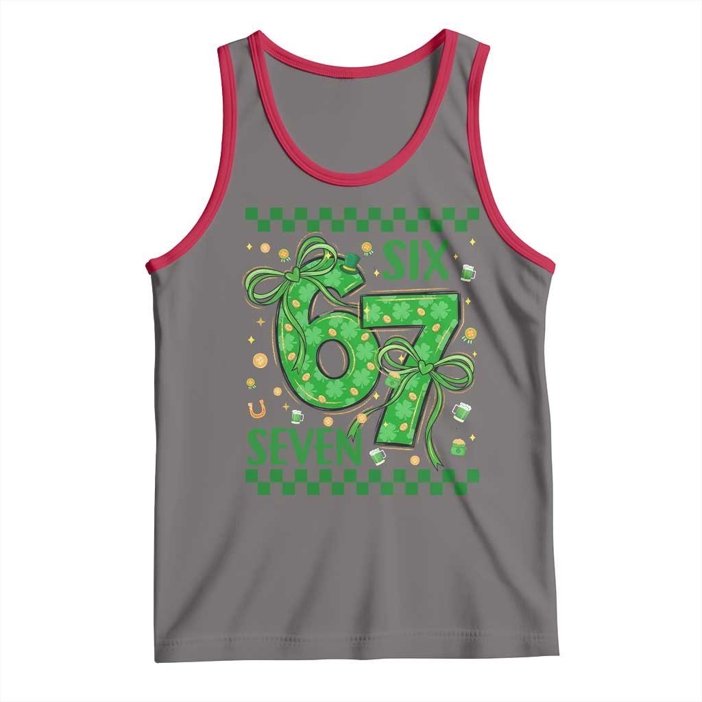 Funny St Patricks Day Tank Top Six Seven Meme Irish Gag Gift